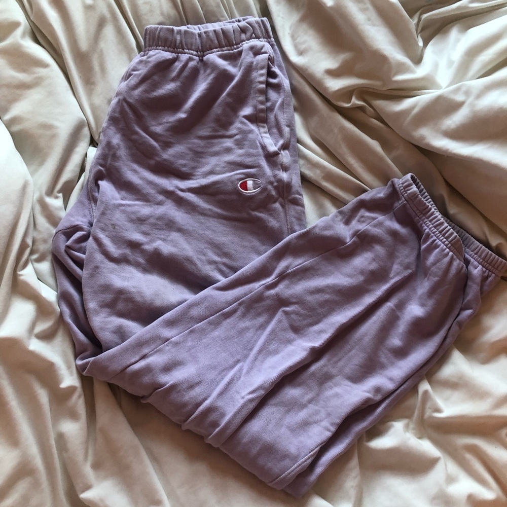 purple champion sweat pants!